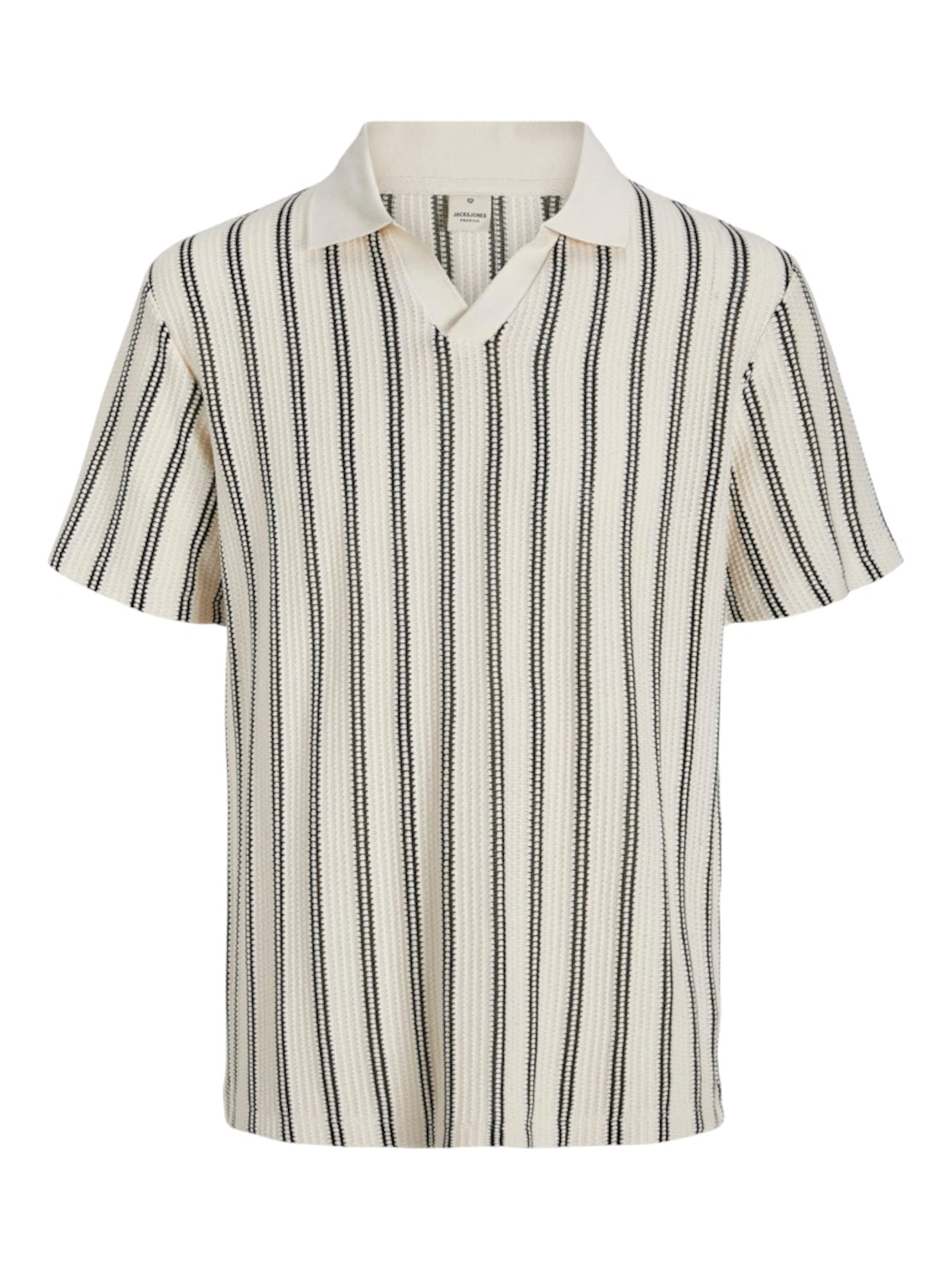 Jack & Jones Premium Пуловер 'JPRBluharry' в бяло: отпред