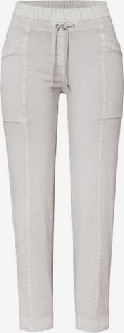 TONI Tapered Pleat-Front Pants 'Sue' in Grey: front