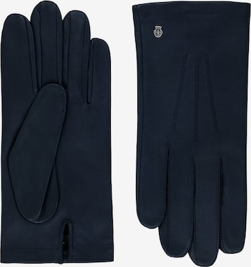 Roeckl Vingerhandschoenen 'ZÜRICH' in Blauw: voorkant