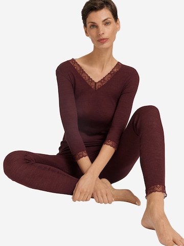 Chemise de nuit 'Woolen Lace' Hanro en violet