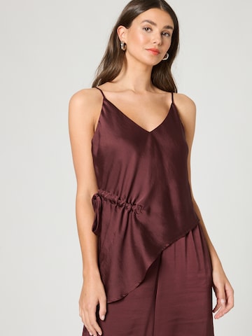 Guido Maria Kretschmer Women Top 'Loana' in Brown: front