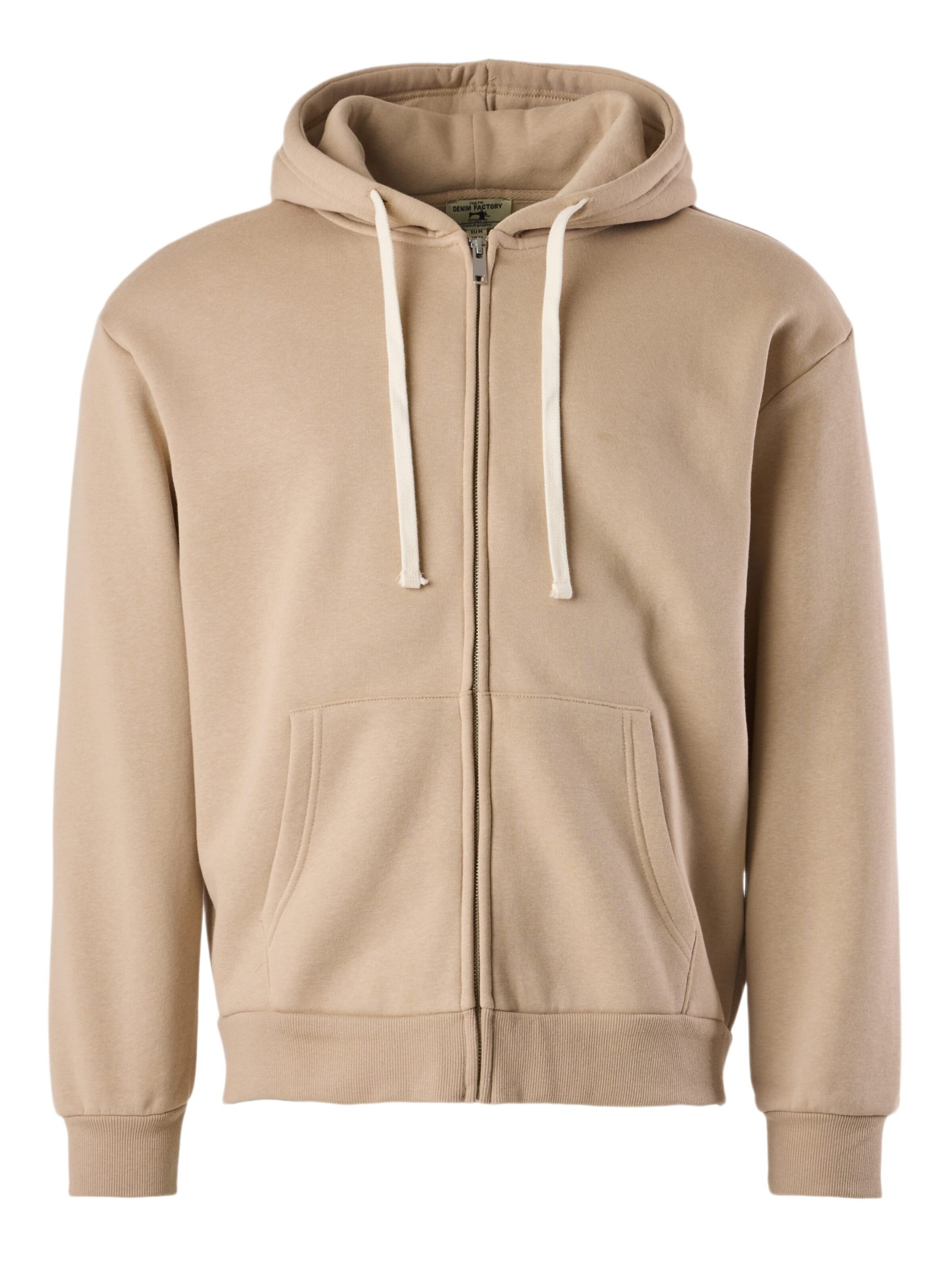 Denim Factory Sweatvest 'Los Angeles' in XXL in de kleur Taupe, Productweergave