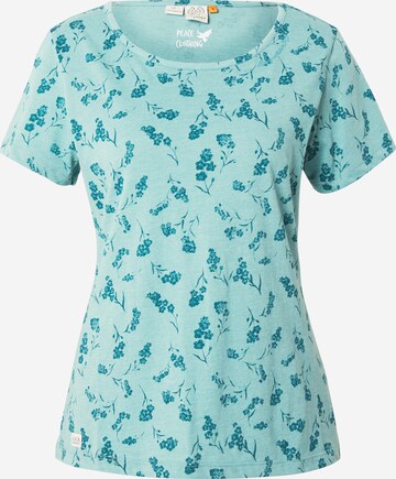 Ragwear T-Shirt 'MINTT FLOWER' in Blau: predná strana