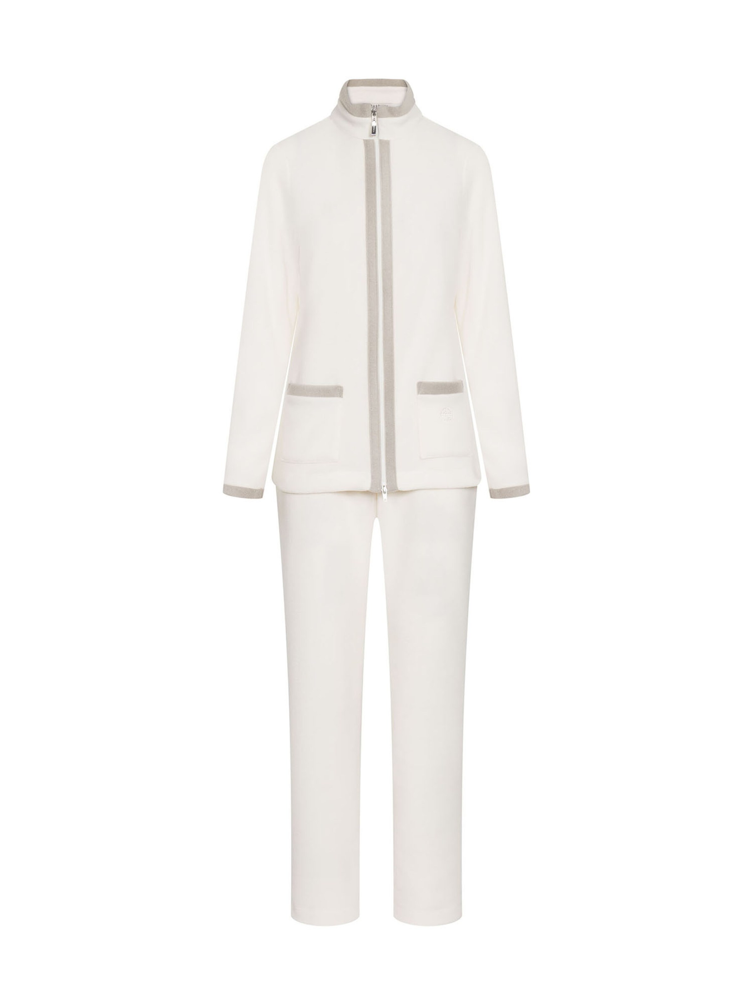 FÉRAUD PARIS Pajama ' Fleece ' in White: front