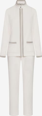 FÉRAUD PARIS Pajama ' Fleece ' in White: front