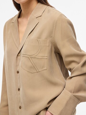 ROUGE EDIT Bluse i brun