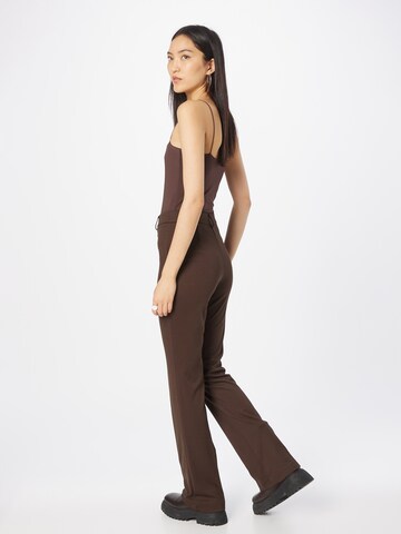 OVS Flared Pleated Pants in Brown