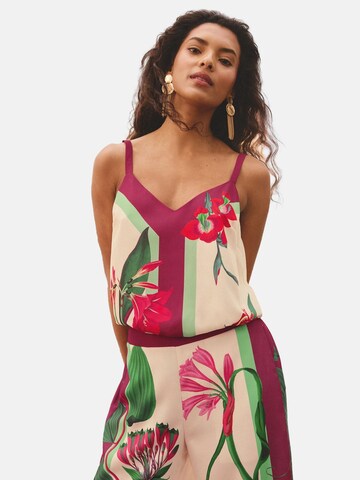 Haut love & roses en beige : devant