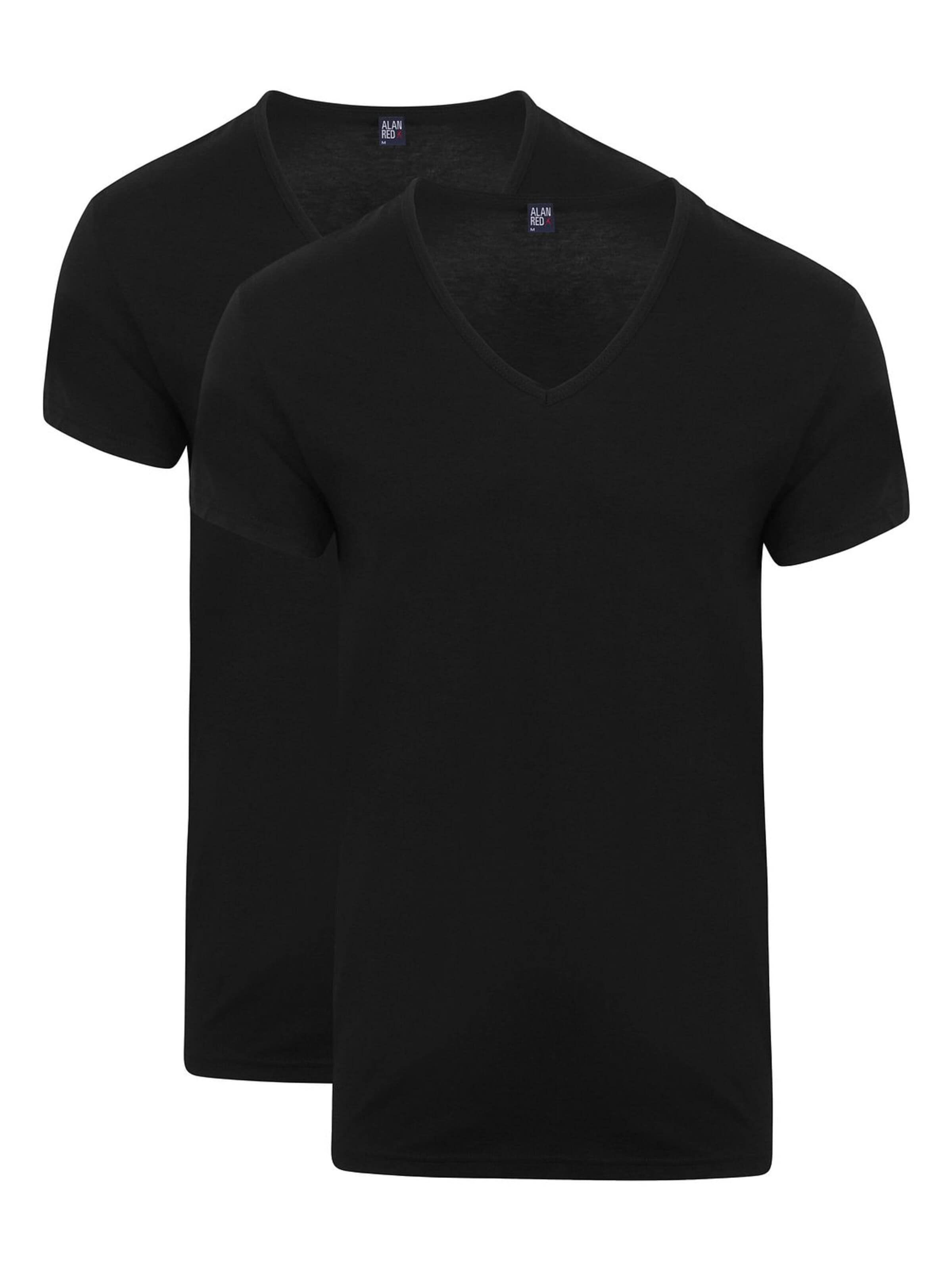 alan red Shirt 'Dean' in Zwart: voorkant