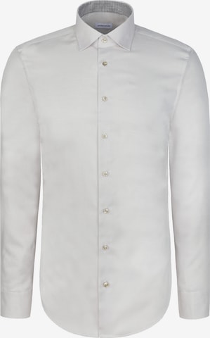 SEIDENSTICKER Slim Fit Businesshemd 'SMART ESSENTIALS' in Beige: Vorderseite