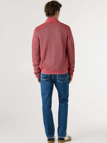 Pepe Jeans Sweat jacket 'PARKER ZIP' in Red