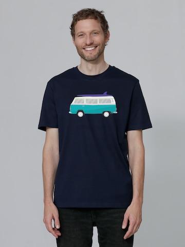 Maglietta ' California Dream ' di Watapparel in blu: frontale