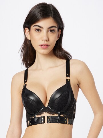 Push-up Reggiseno 'Occult' di Hunkemöller in nero: frontale