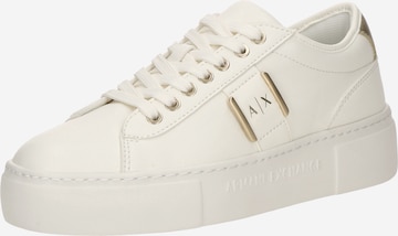 ARMANI EXCHANGE Trampki niskie w kolorze biały: przód