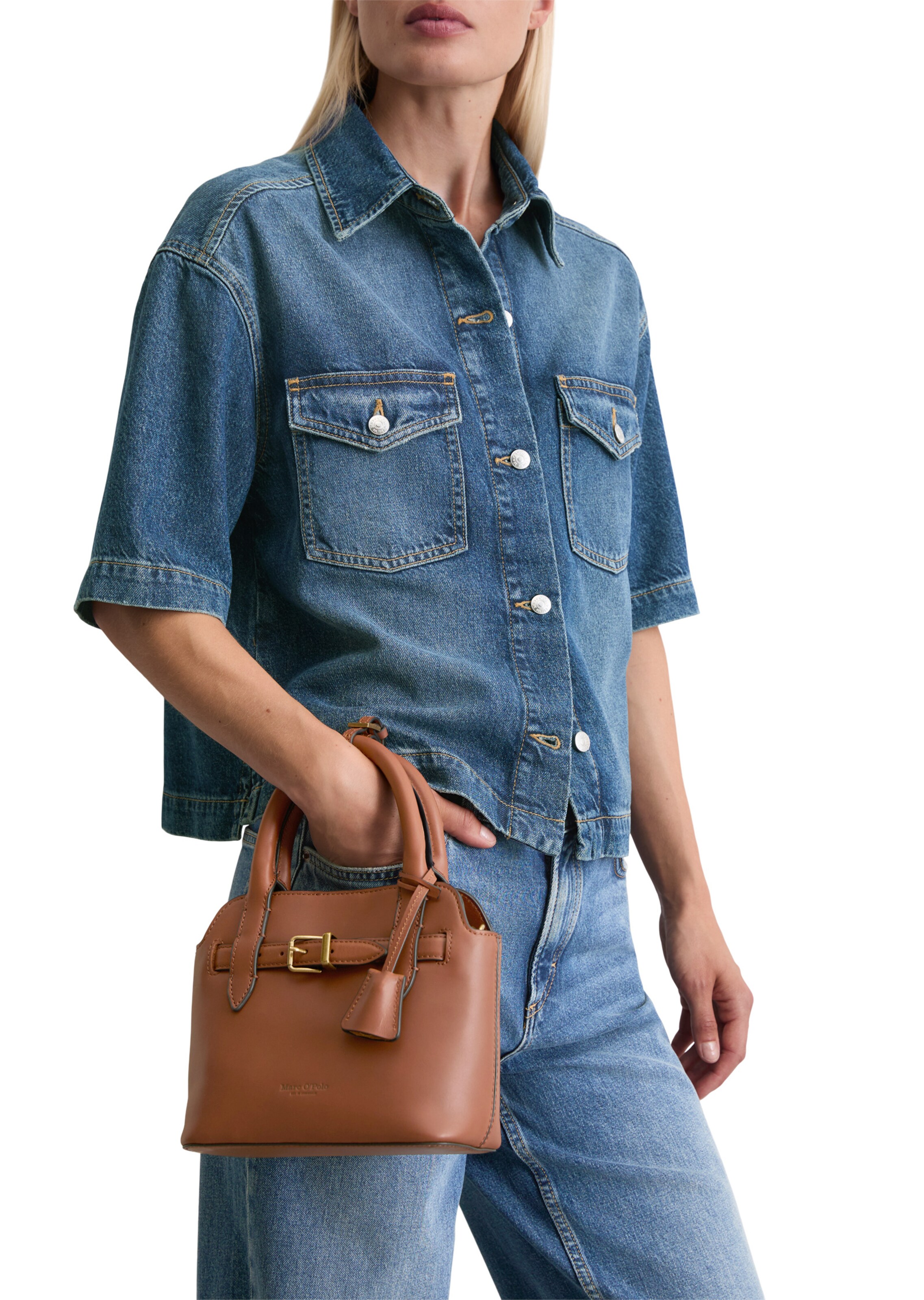 Marc O'Polo Handtasche in Beige: Vorderseite