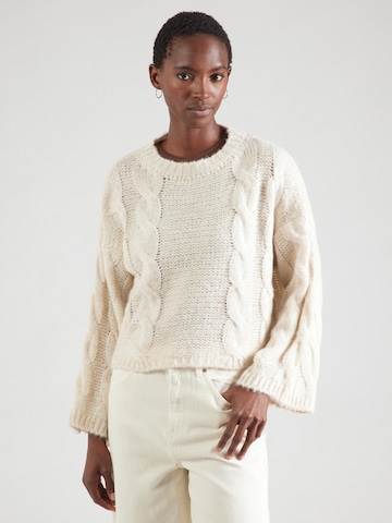 Pullover extra large 'Lyza' di Noella in beige: frontale