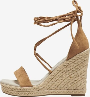 ONLY Sandal 'AMELIA' i brun: framsida