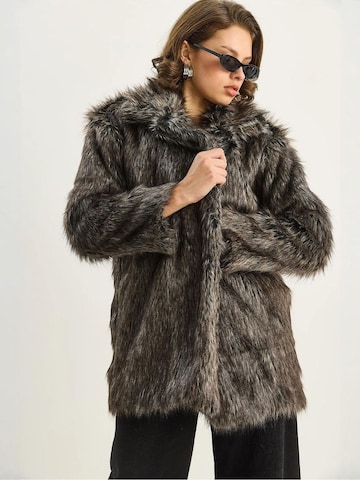 Bianco Lucci Wintermantel in Grijs