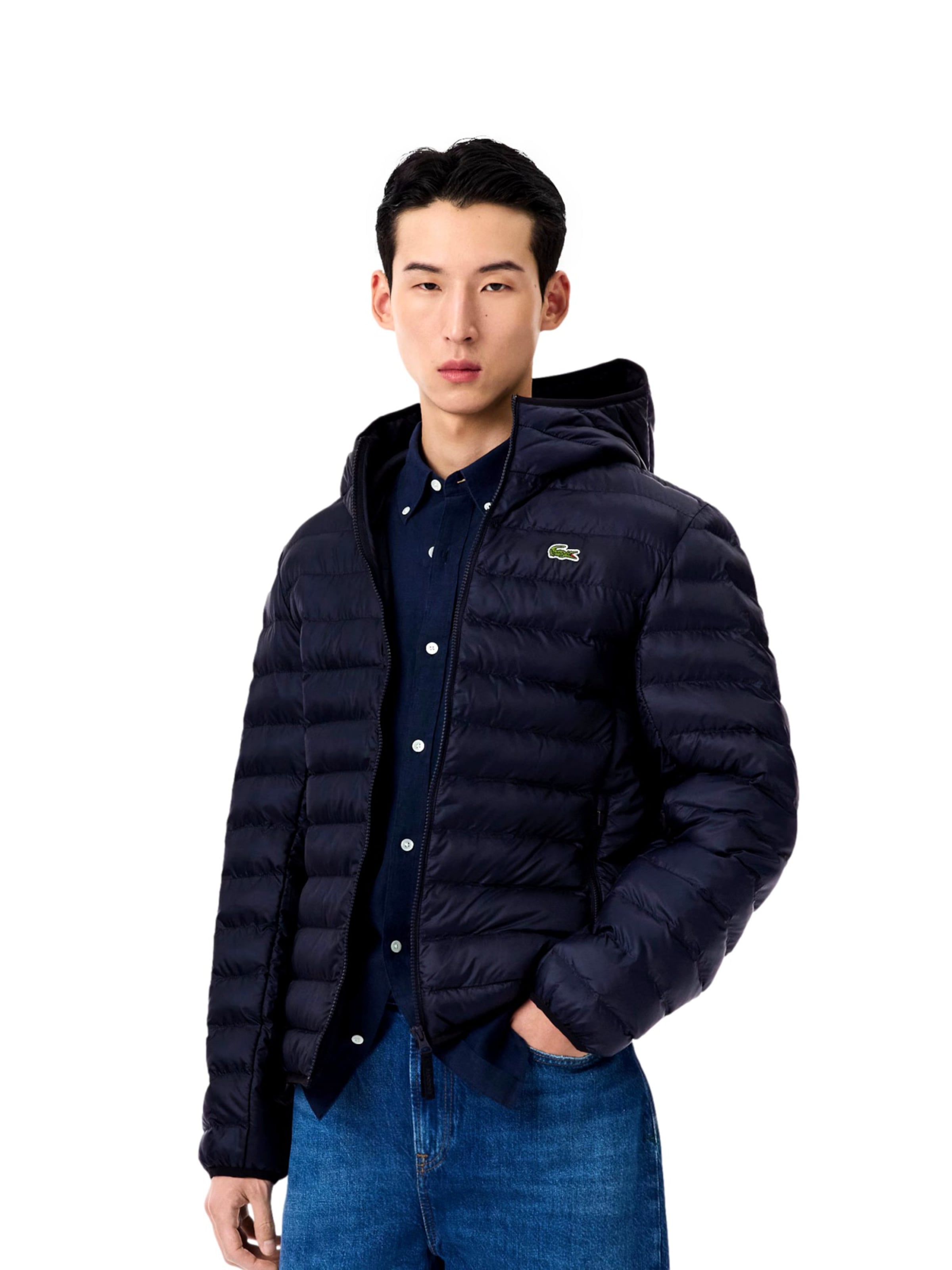 Giacca invernale di LACOSTE in blu: frontale