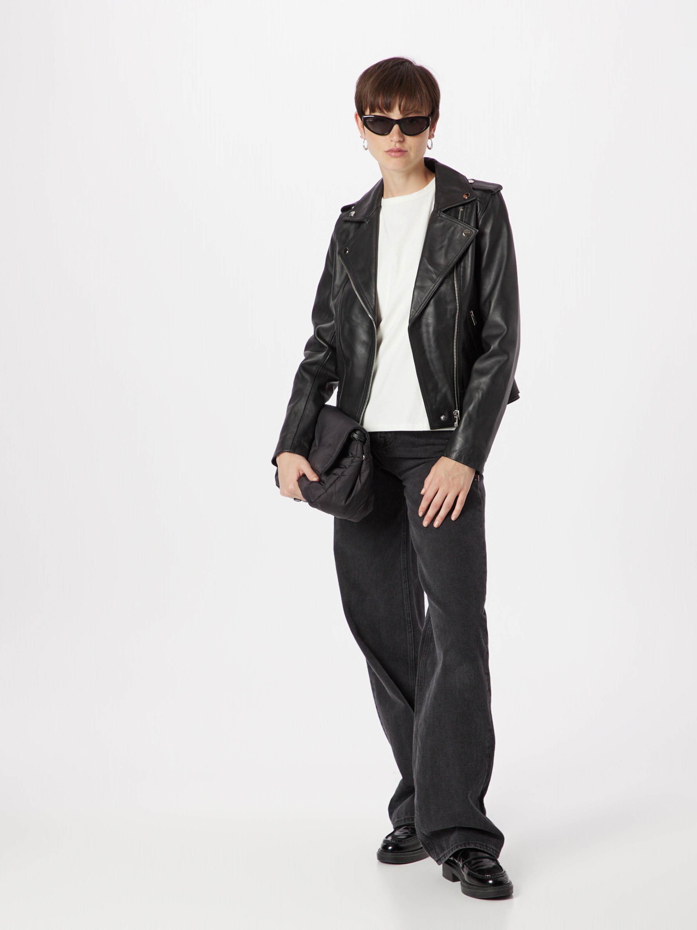Warehouse black shop leather jacket