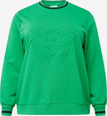 Sweat-shirt 'GATO' ONLY Carmakoma en vert : devant