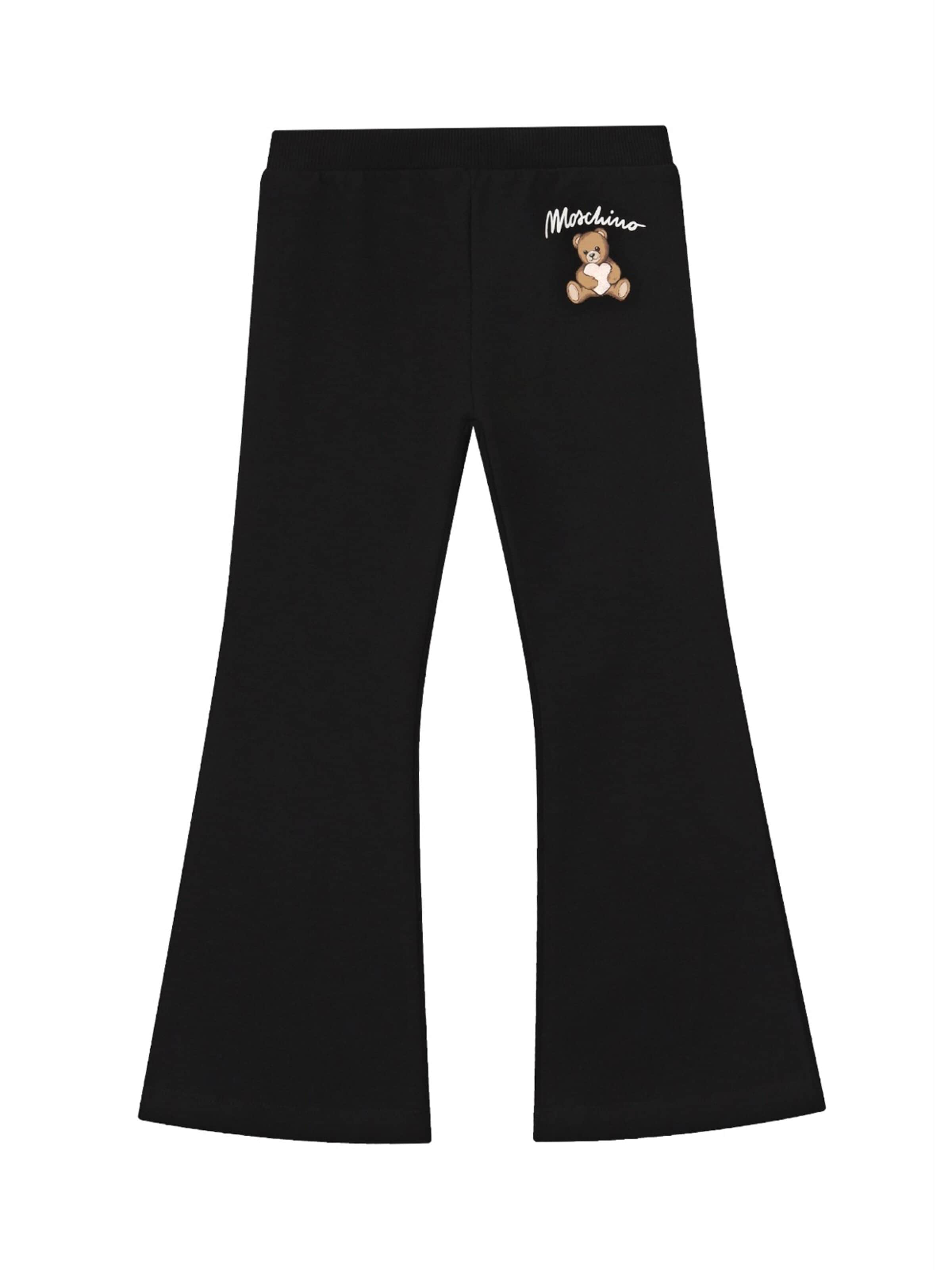 MOSCHINO - regular Pantalón 'Pantalone nero per bambina' en negro: frente