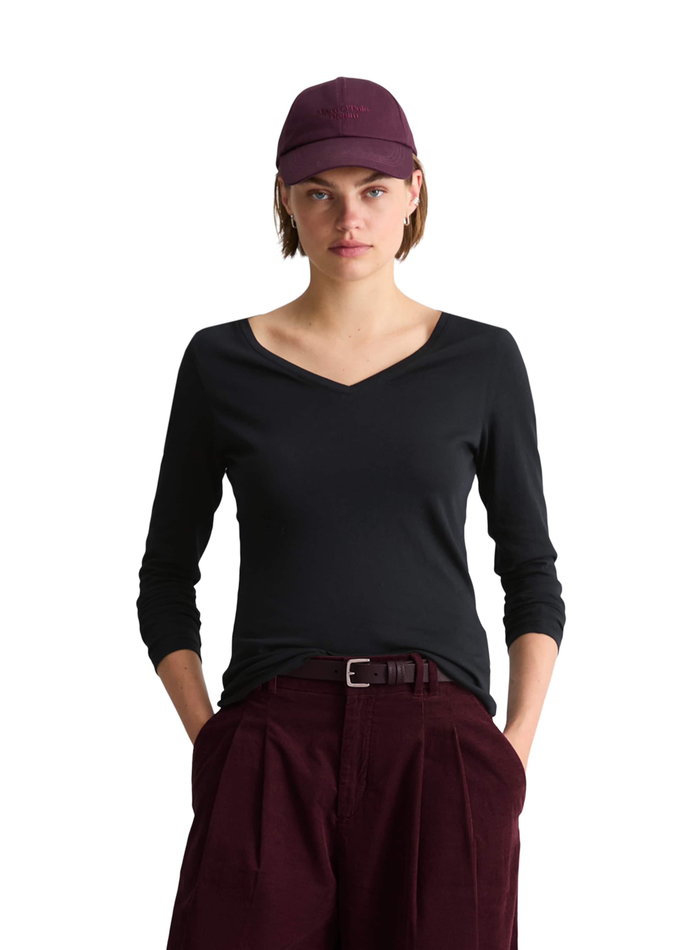 Marc O'Polo DENIM Shirt in Zwart: voorkant