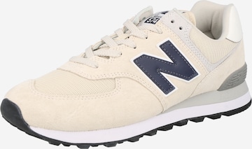 new balance - Zapatillas deportivas bajas '574' en beige: frente