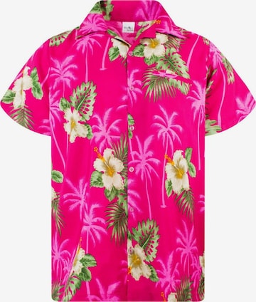 King Kameha T-shirt 'Small Flower' i rosa: framsida