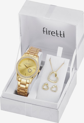 FIRETTI Jewelry Set in Gold: front