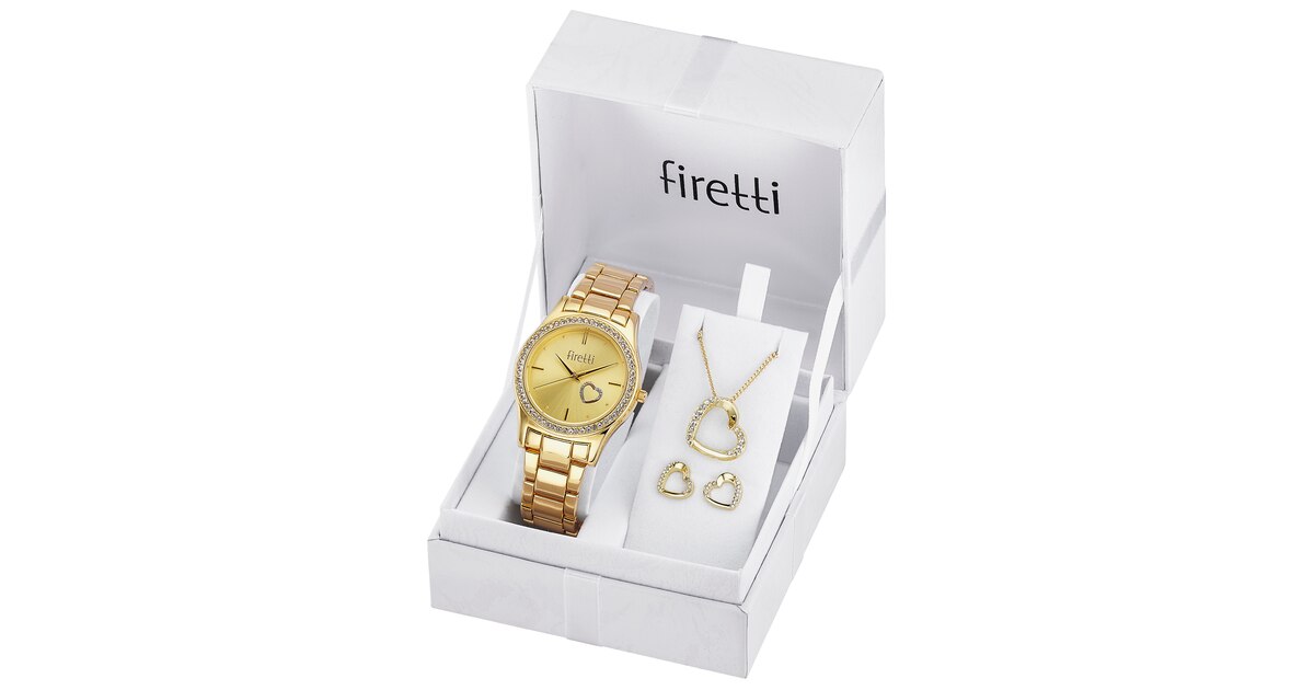 Uhren Firetti Armbanduhr FIRETTI Schmuckset In Gold ABOUT YOU