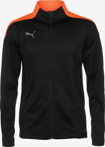 PUMA Athletic Jacket in Black: front