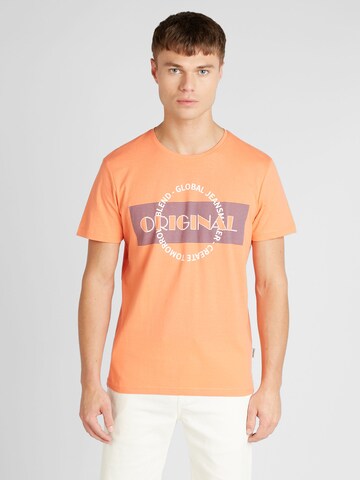 BLEND Shirt in Oranje: voorkant