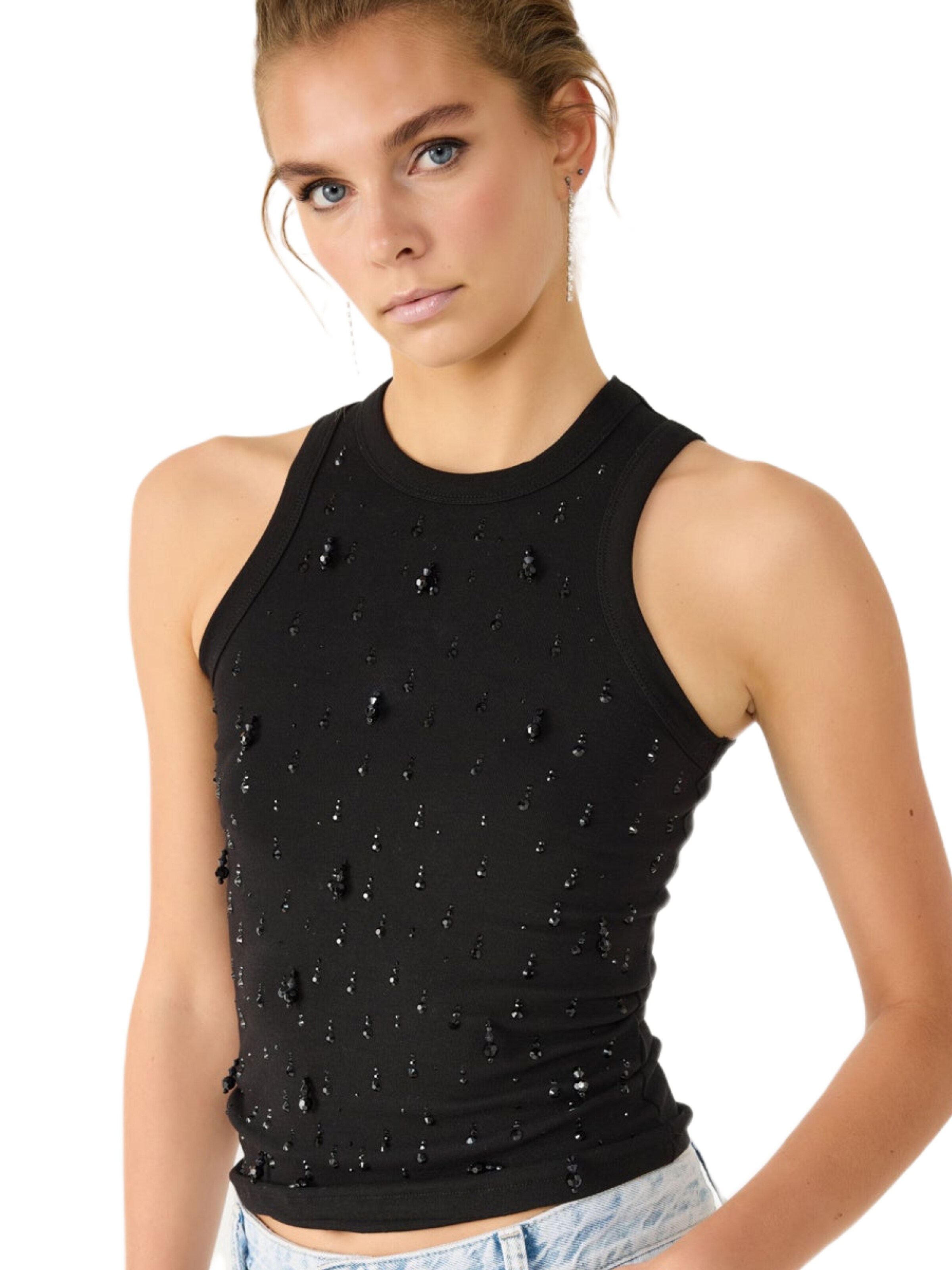 No Matter What Top in Zwart