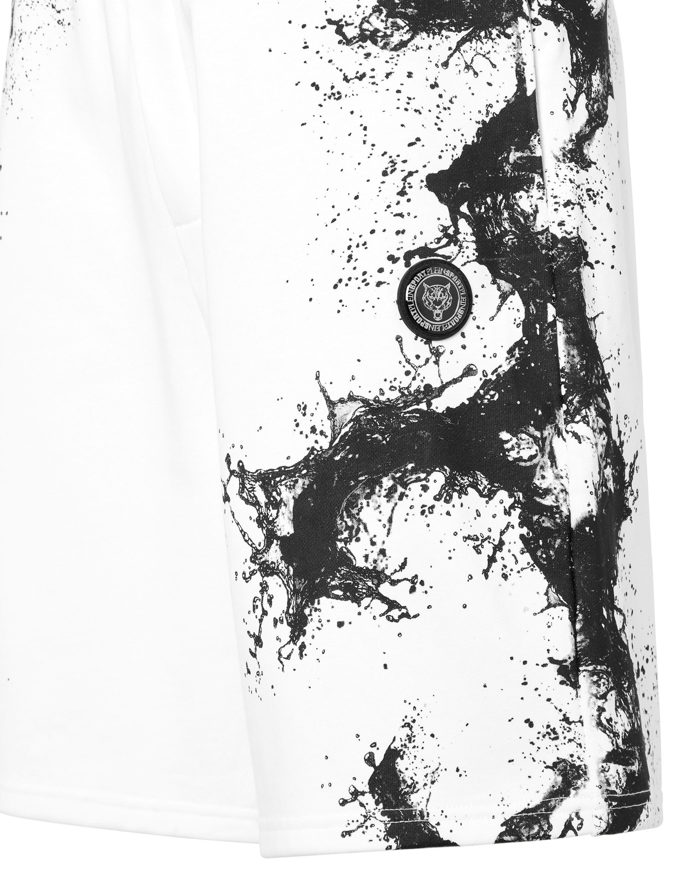 Plein Sport Loose fit Trousers 'Splash' in White