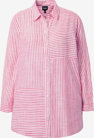 Ulla Popken Blouse in Roze: voorkant