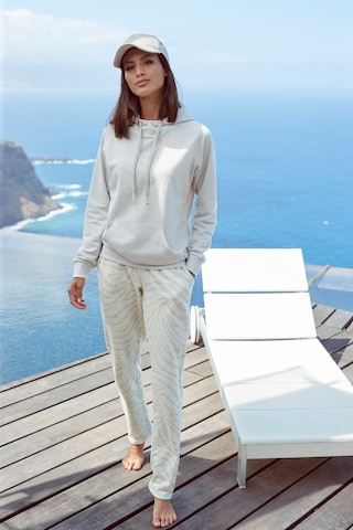 Sweat-shirt LASCANA en blanc : devant