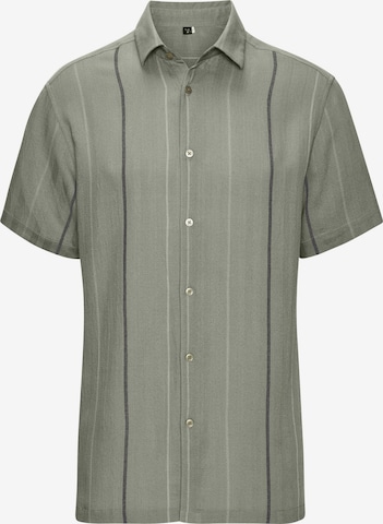 JOHN DEVIN Regular fit Button Up Shirt in Green: front