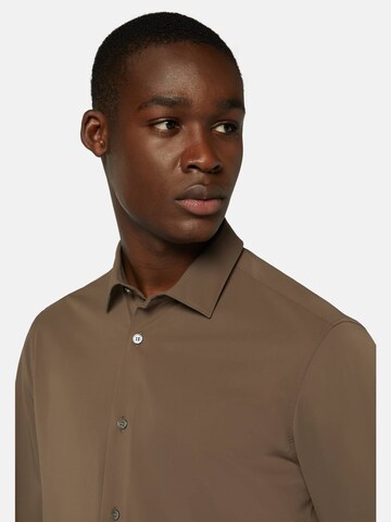 Boggi Milano Regular fit Button Up Shirt in Brown