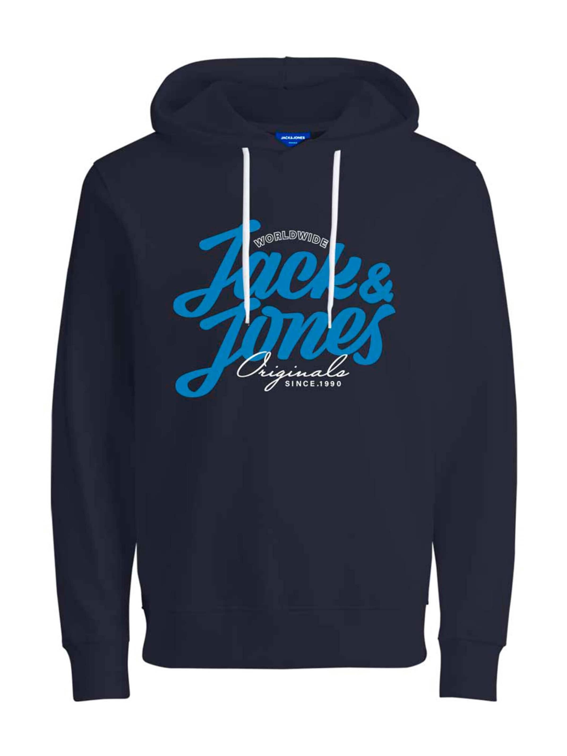 JACK & JONES Sweatshirt 'List' i blå: forside
