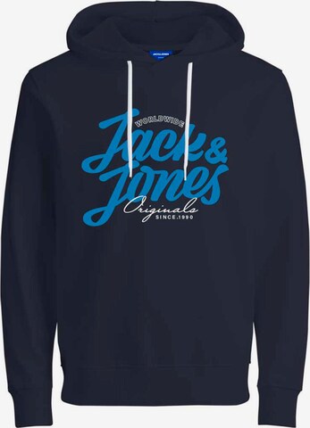 JACK & JONES Sweatshirt 'List' in Blauw: voorkant