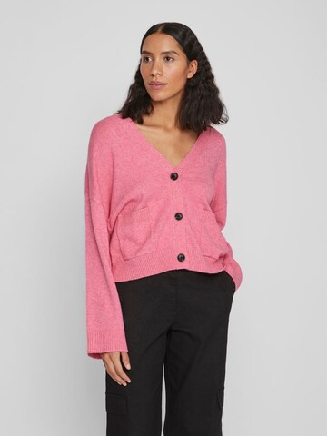 VILA Knit cardigan 'Ril' in Pink: front