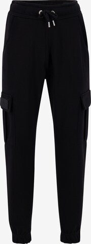 Effilé Pantalon ALPHA INDUSTRIES en noir : devant