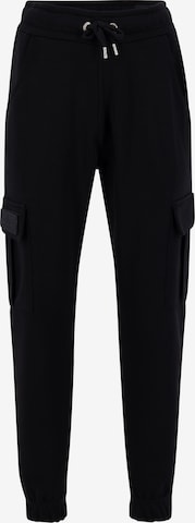 ALPHA INDUSTRIES Tapered Broek in Zwart: voorkant