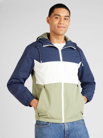 Geacă de primăvară-toamnă 'CLIMB' de la JACK & JONES pe albastru: față