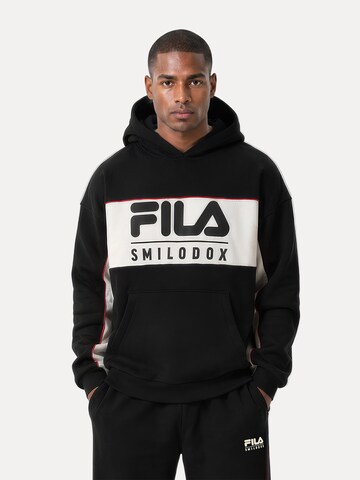Sweat-shirt ' Tremiti ' Smilodox en noir : devant