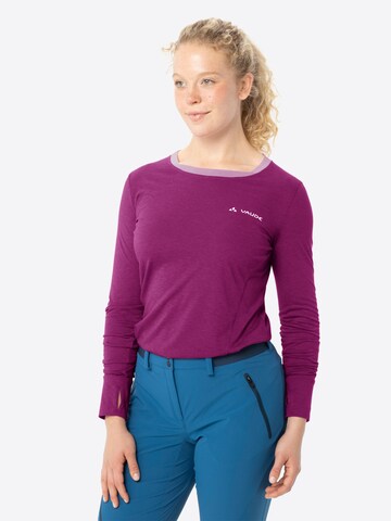 VAUDE Functioneel shirt 'Sveit' in Lila
