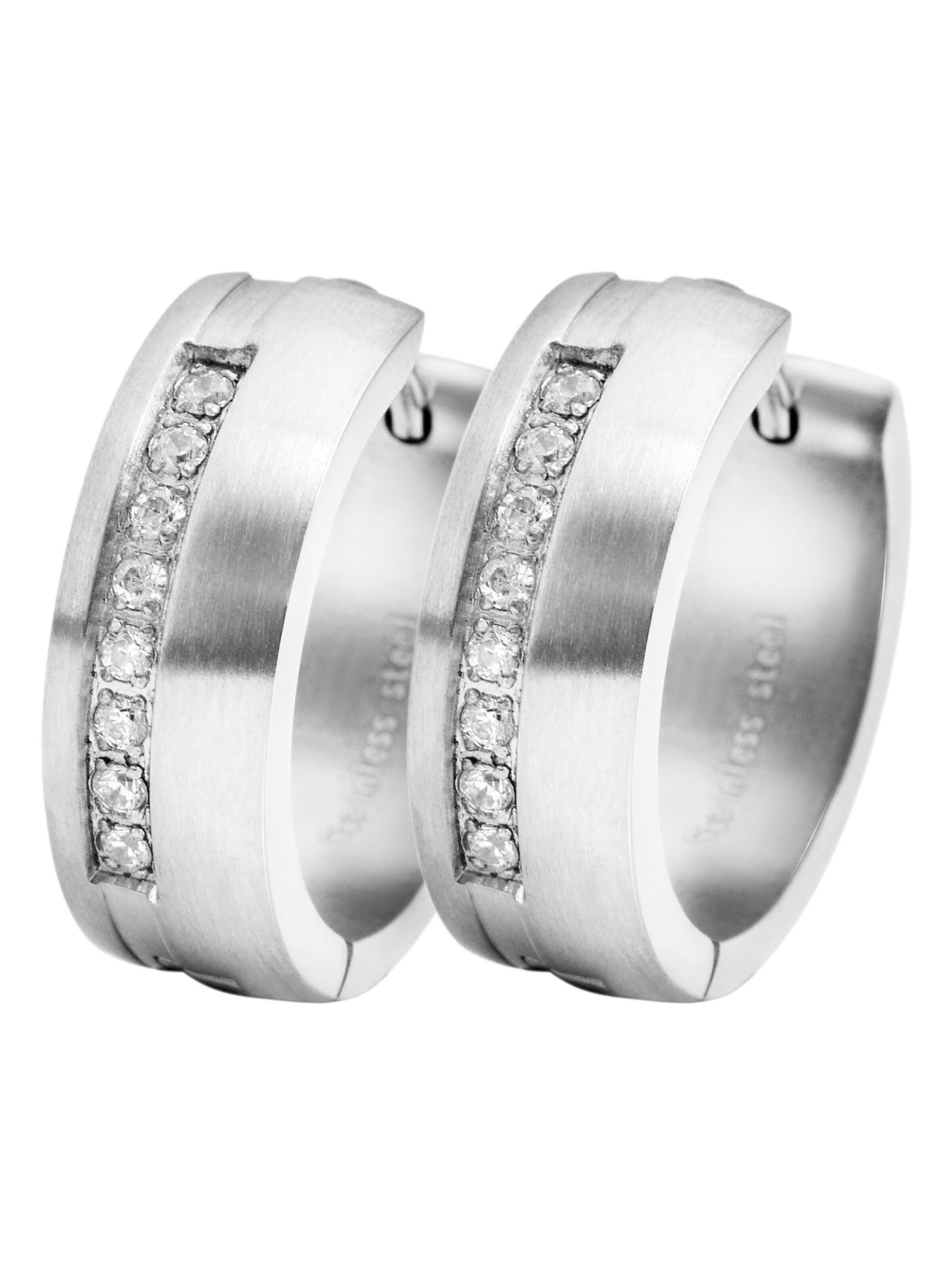 Akzent Earrings 'Daau, silberfarbig, langlebig' in Silver