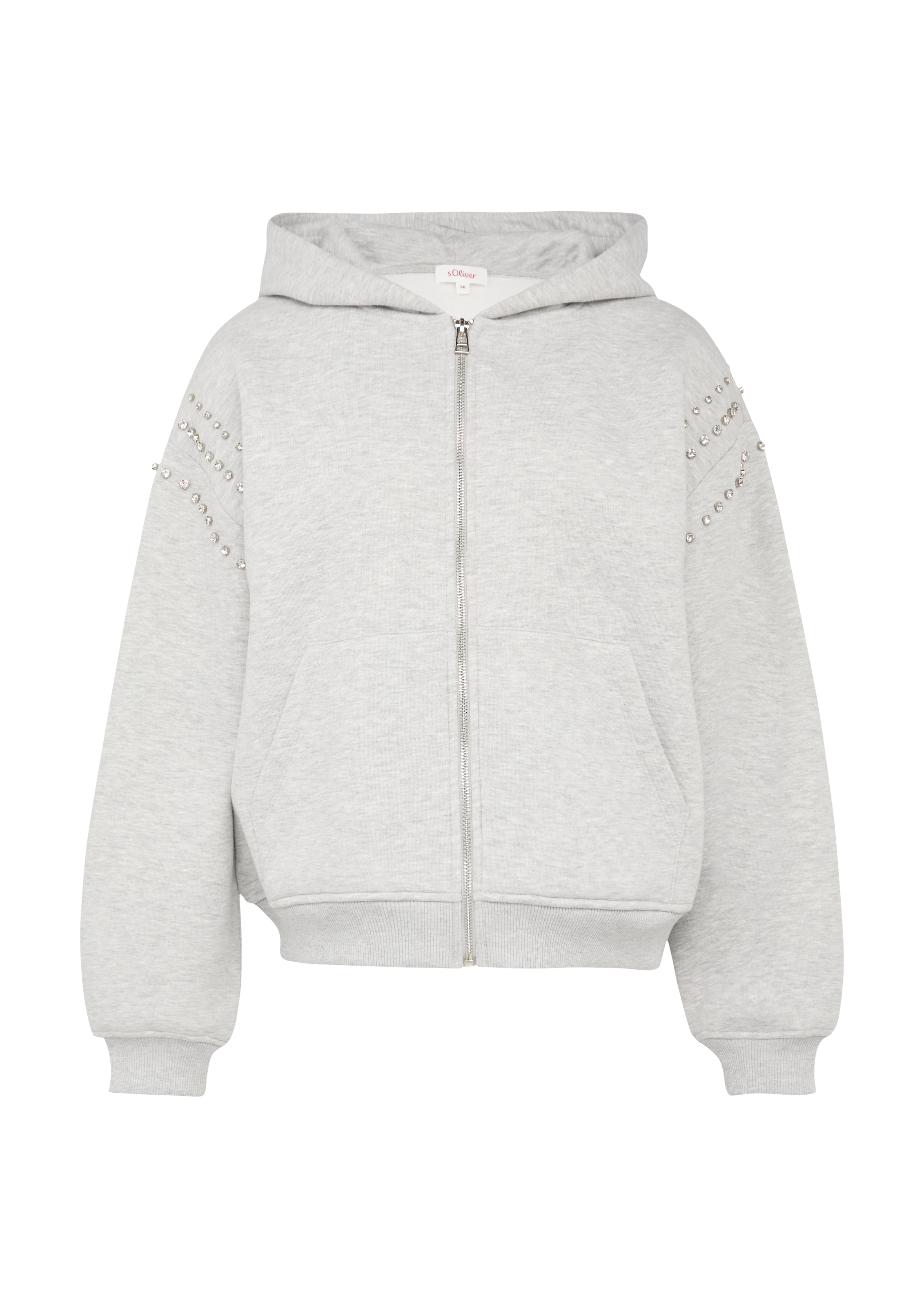 Veste de survêtement s.Oliver en gris : devant