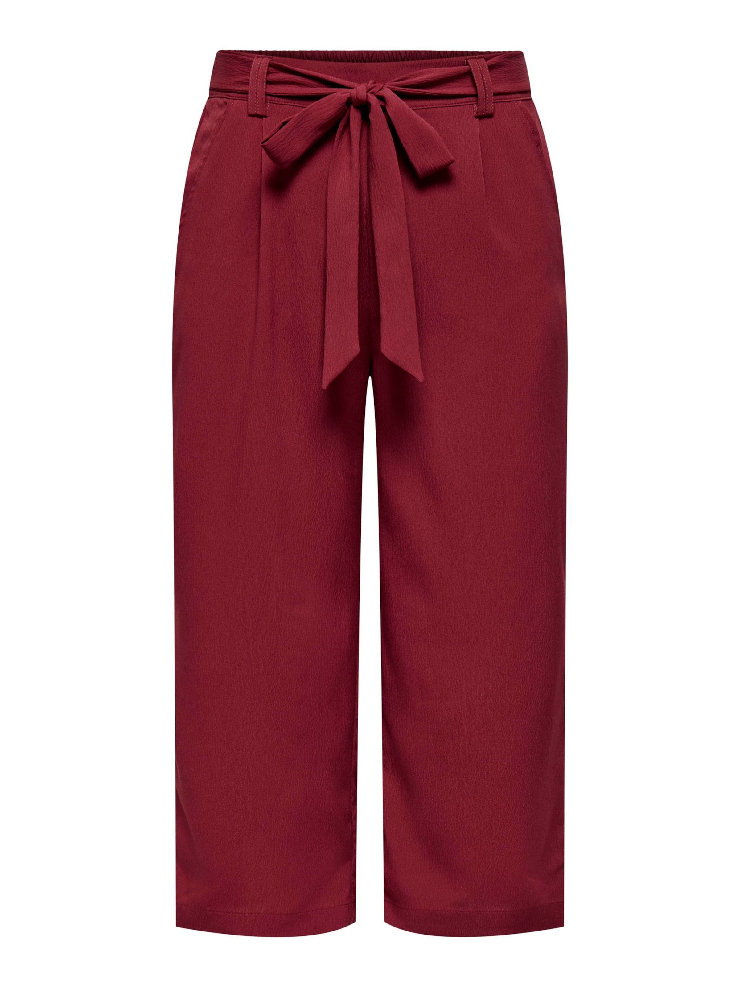 Pantaloni con pieghe 'ONLNova' di ONLY in rosso: frontale
